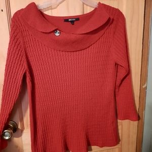 2/$10 Women's sweater with broach L